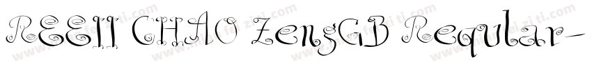 REEII CHAO ZengGB Reqular字体转换